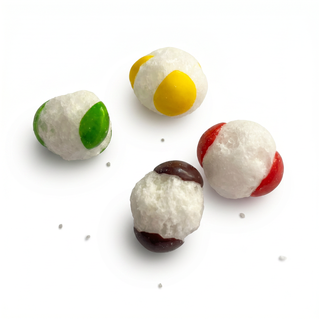 Rainbow Globes Freeze Dried Fruity Lollies